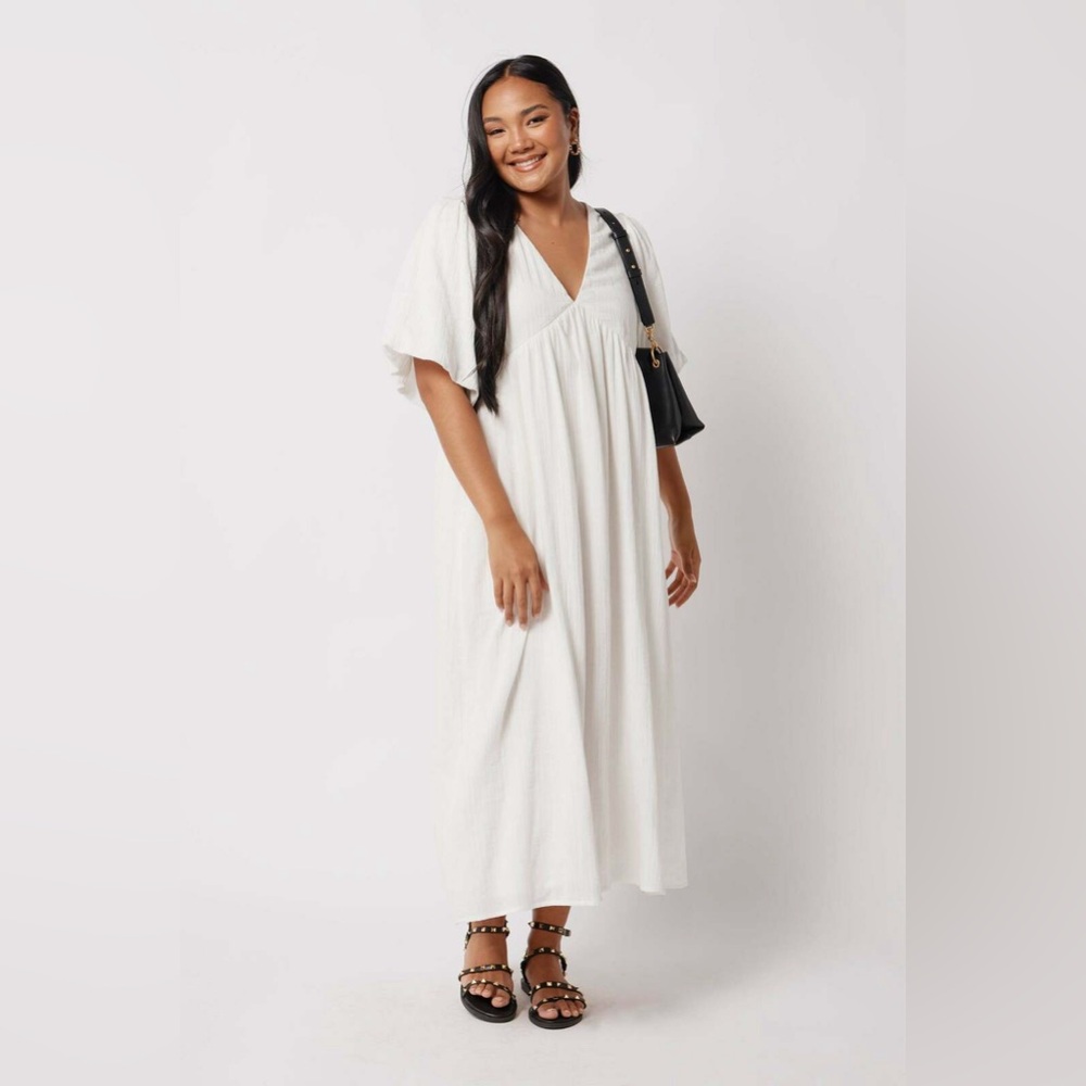 Positano Baby Doll Midi Dress by Apero Label